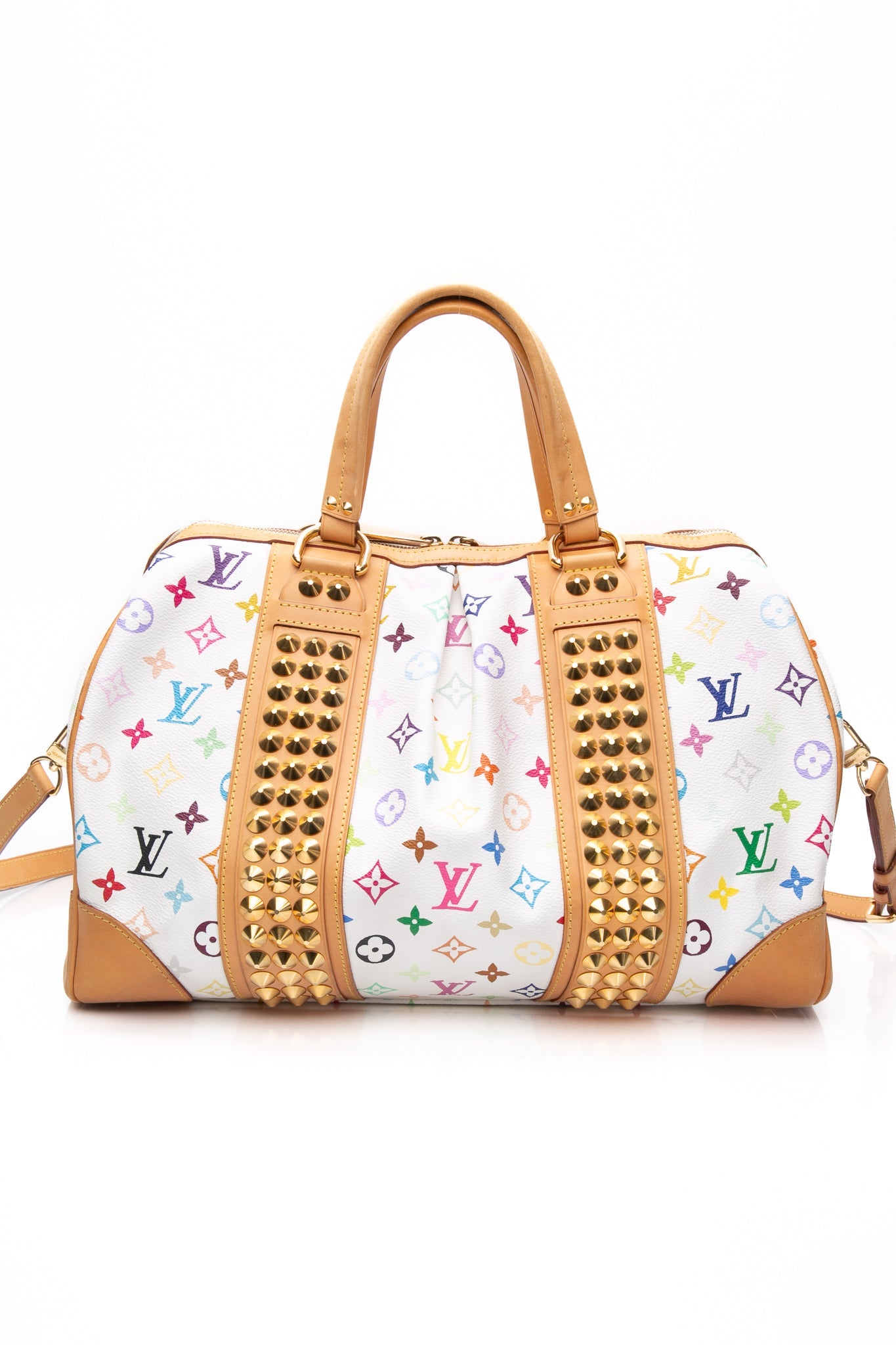 LOUIS VUITTON White Monogram Multicolor Courtney GM