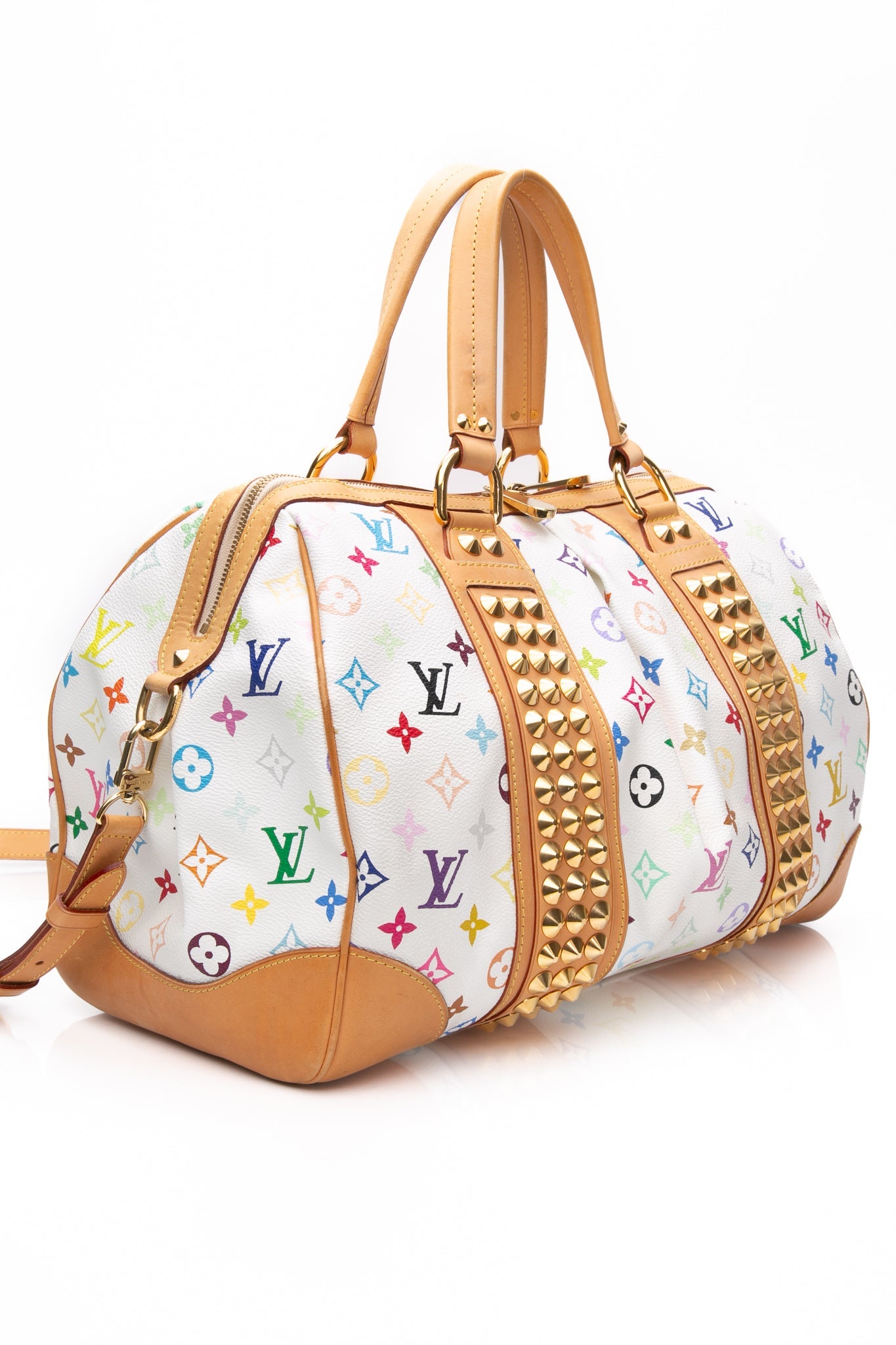 LOUIS VUITTON White Monogram Multicolor Courtney GM