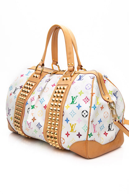 LOUIS VUITTON White Monogram Multicolor Courtney GM