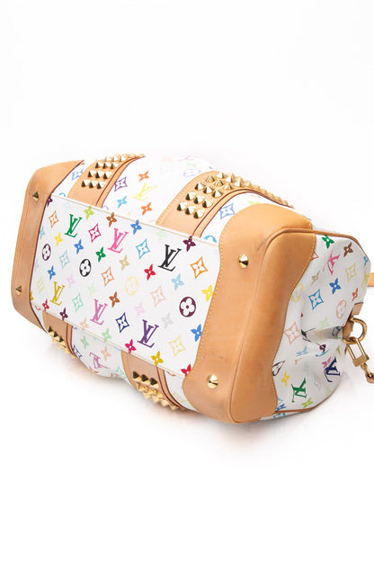 LOUIS VUITTON White Monogram Multicolor Courtney GM