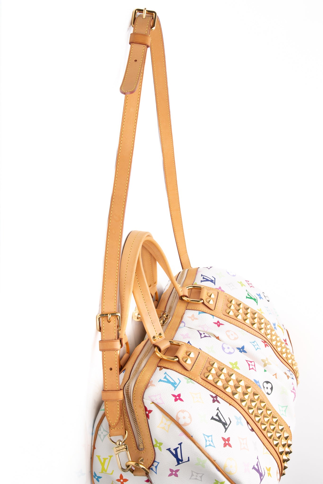 LOUIS VUITTON White Monogram Multicolor Courtney GM