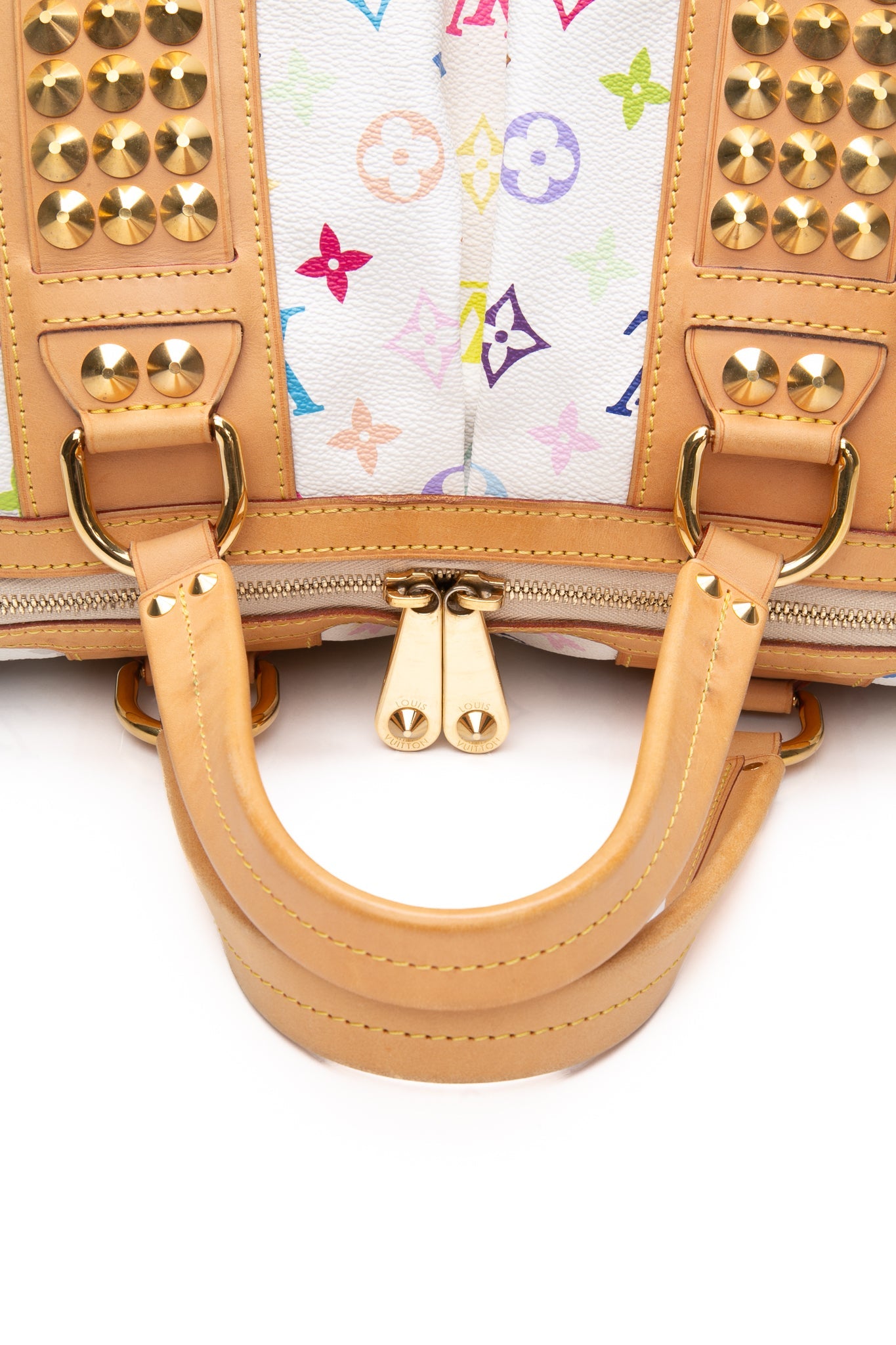 LOUIS VUITTON White Monogram Multicolor Courtney GM
