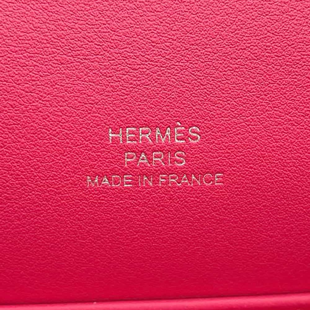 HERMES PochetteKelly Rose Xream Swift Leather