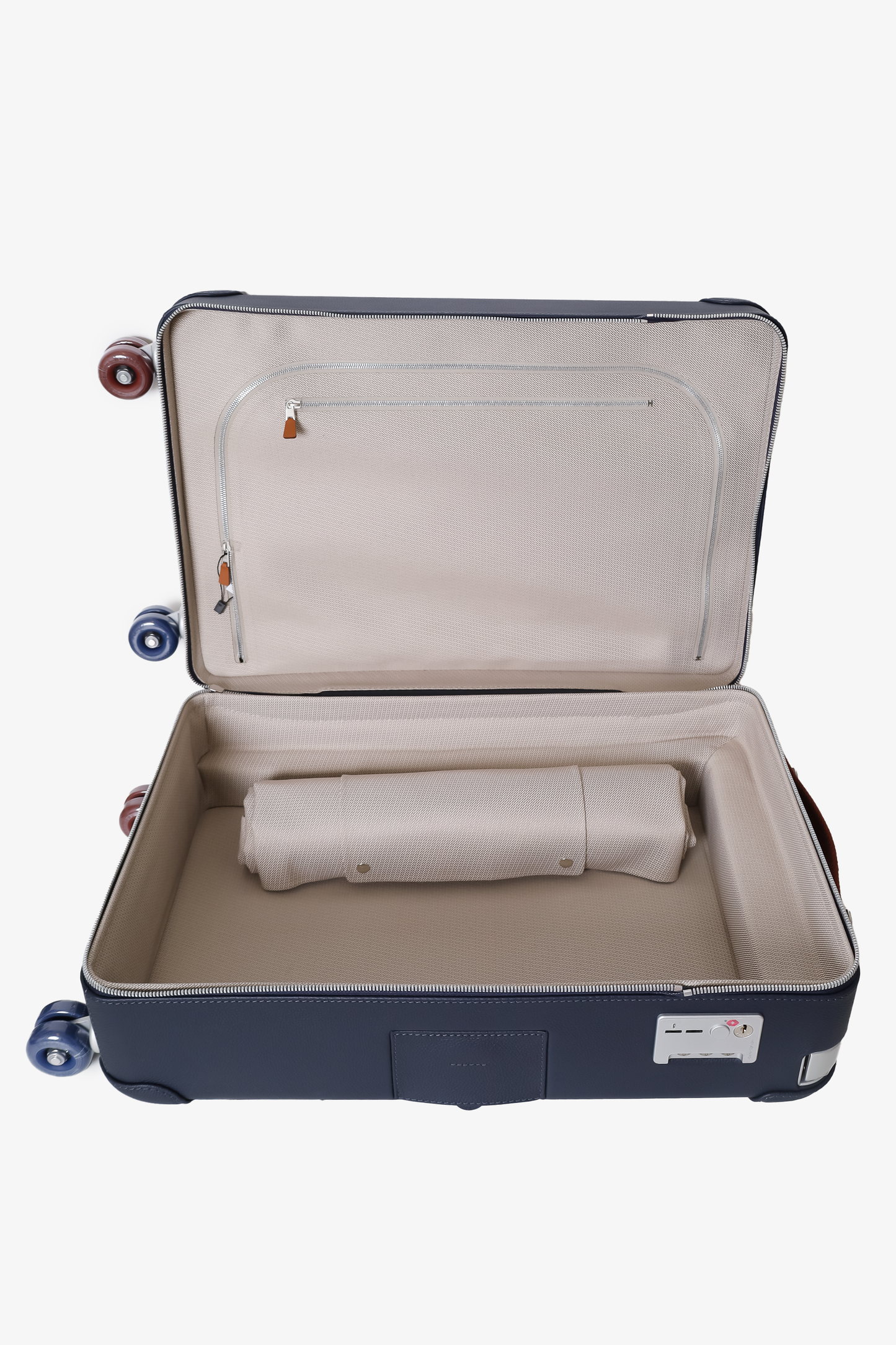 Hermes Indigo Taurillon Regate Leather and Canvas RMS Rolling Mobility Suitcase