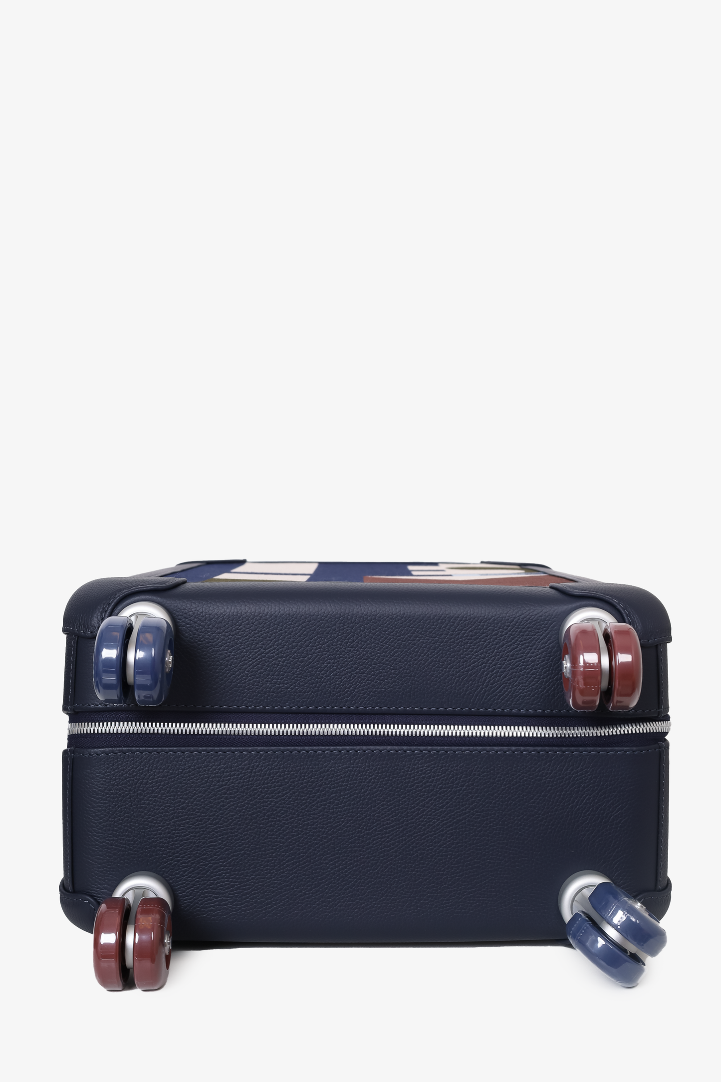 Hermes Indigo Taurillon Regate Leather and Canvas RMS Rolling Mobility Suitcase