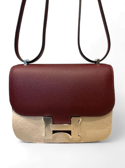 Hermes Constance 18 Rouge Sellier Epsom PHW
