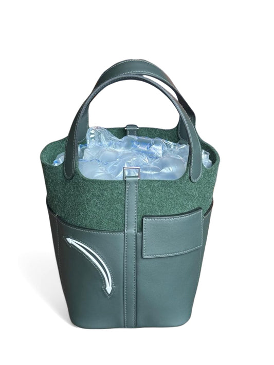 Hermes Picotin 18 Go Team In Vert Fonce Swift Leather & Vert Anglais Feature PHW