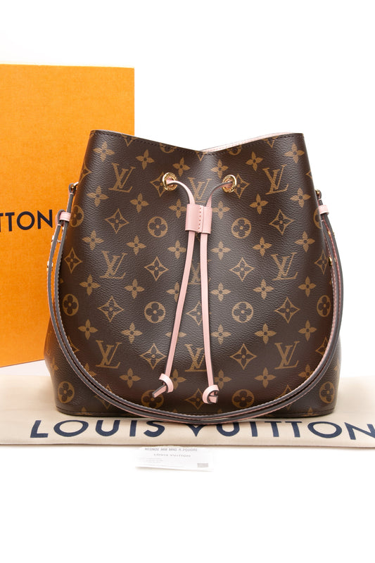 LOUIS VUITTON Monogram Neonoe MM Rose Poudre