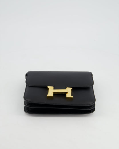 *FIRE PRICE* Hermès Constance Mini 18cm in Black Swift Leather with Gold Hardware