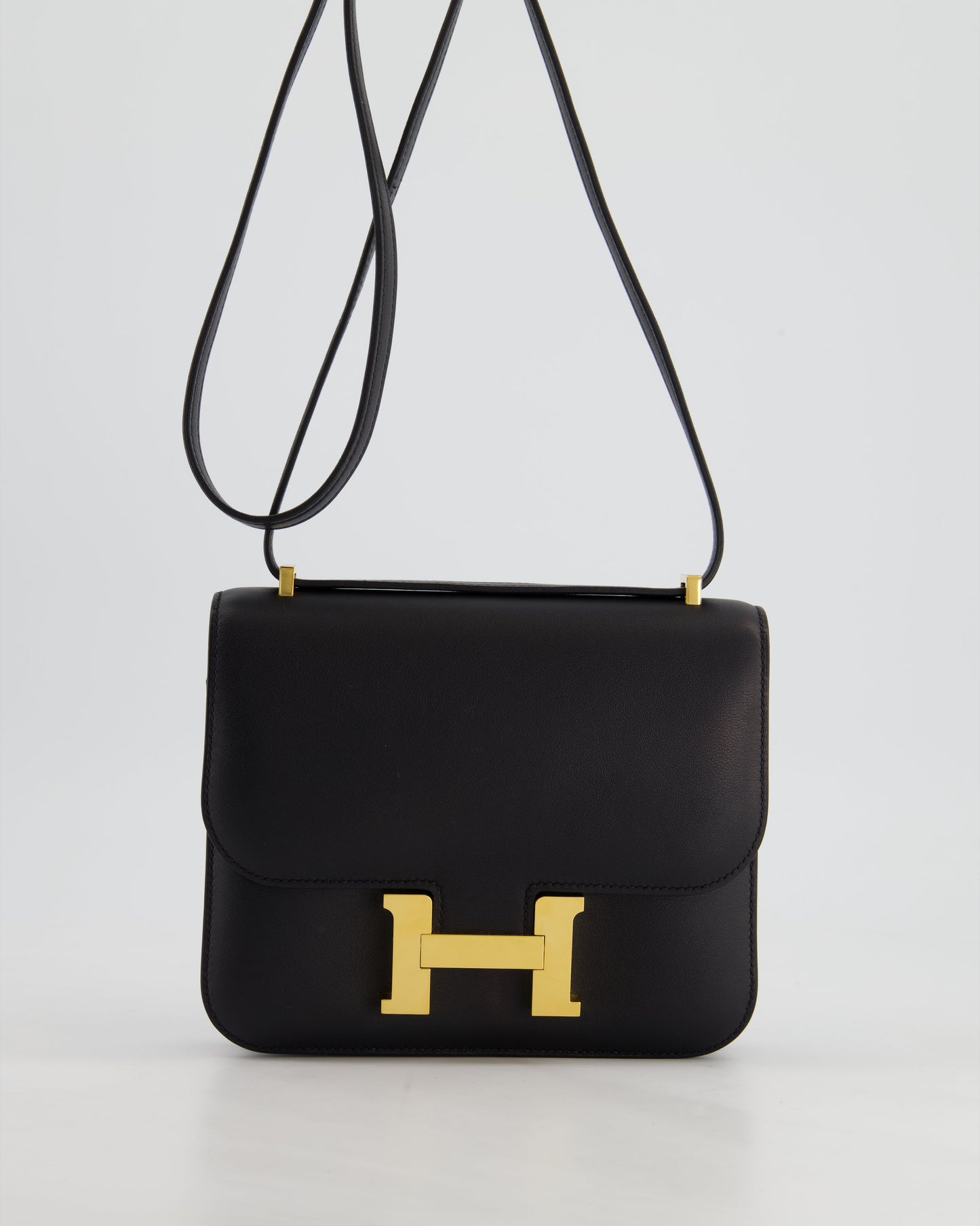 *FIRE PRICE* Hermès Constance Mini 18cm in Black Swift Leather with Gold Hardware