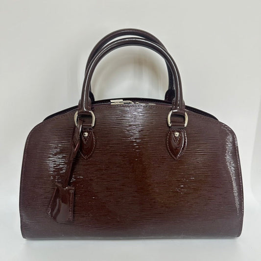 LOUIS VUITTON - Pont Neuf Handbag Leather Burgundy B23-91