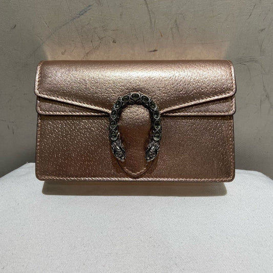 Gucci Dionysus Metallic Rose Super Mini Bag